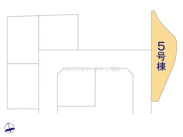 鴻巣市松原3期　新築戸建　リーブル05の区画図