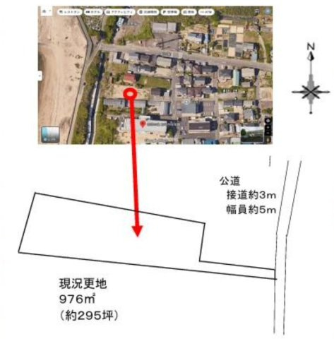 常滑市新田町２丁目　売り土地の地図