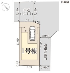 リーブルガーデン泉大津市池浦町4丁目の区画図