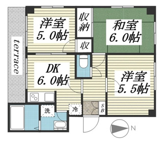 【間取り】 | ハイツ愛花夢
