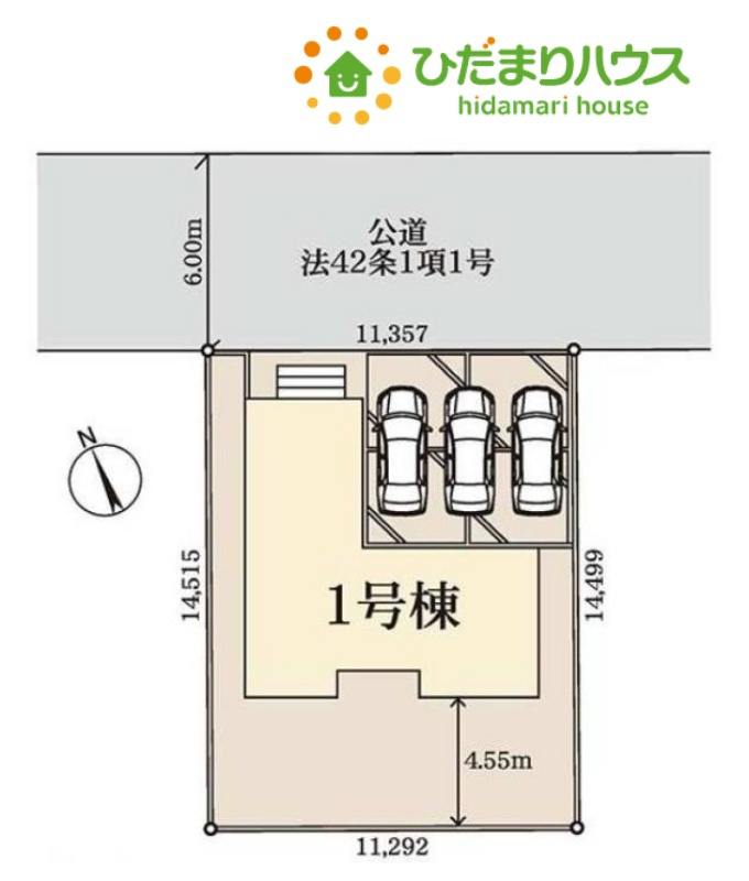 深谷市岡里　第3　新築一戸建て　リーブルガーデン　01の区画図