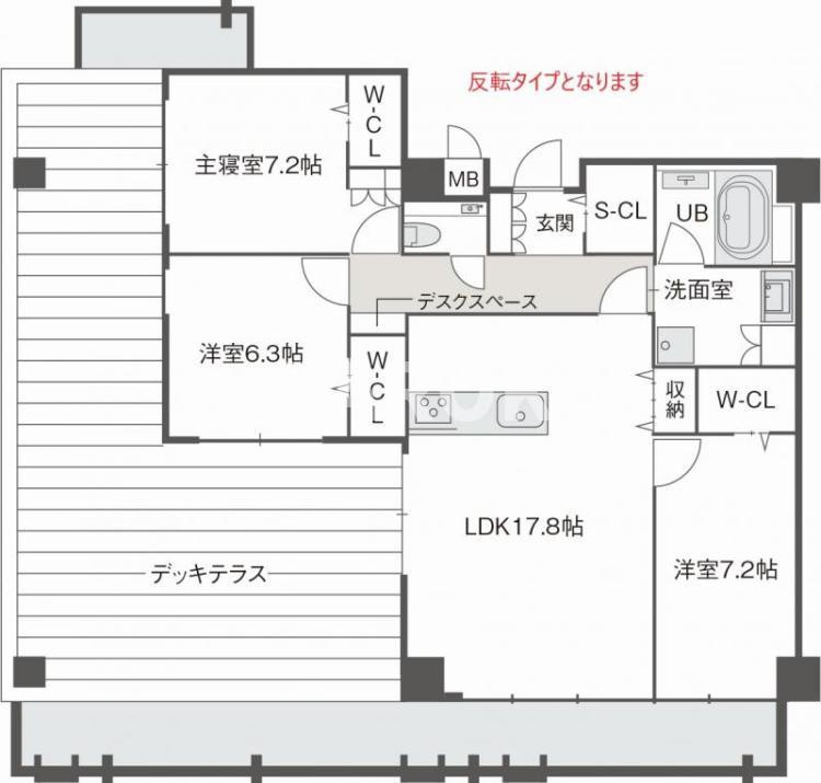 ラフィーネ鳥飼の間取り