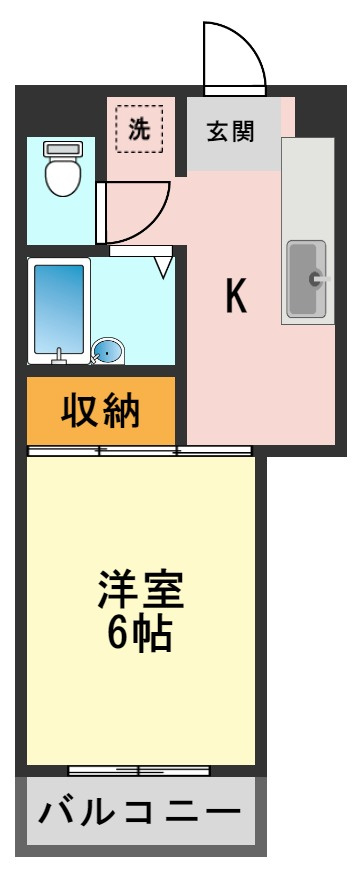 YKハイツの間取り