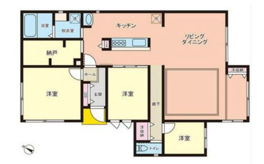 【中古戸建】伊勢崎市北千木町の間取り|■間取り図｜敷地面積：241.00（約72.90坪）　建物面積：112.18（約33.93坪）