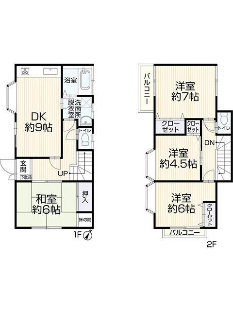 戸建 横浜市緑区いぶき野の間取り
