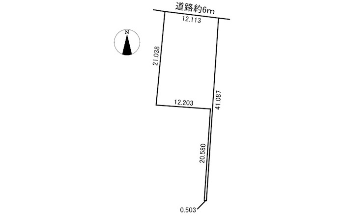 土地　下西郷の土地図