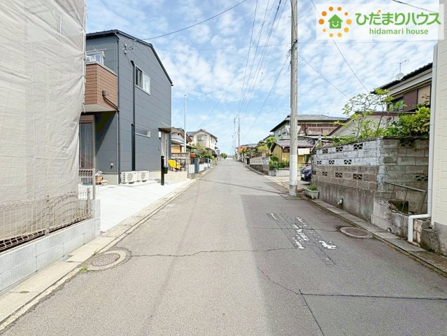 ひたちなか市東大島3丁目　新築戸建の区画図|角地につき日当たり・風通し良好です(^_-)-☆