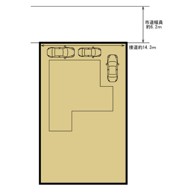 北茨城市中郷町汐見ヶ丘2丁目　中古戸建の区画図