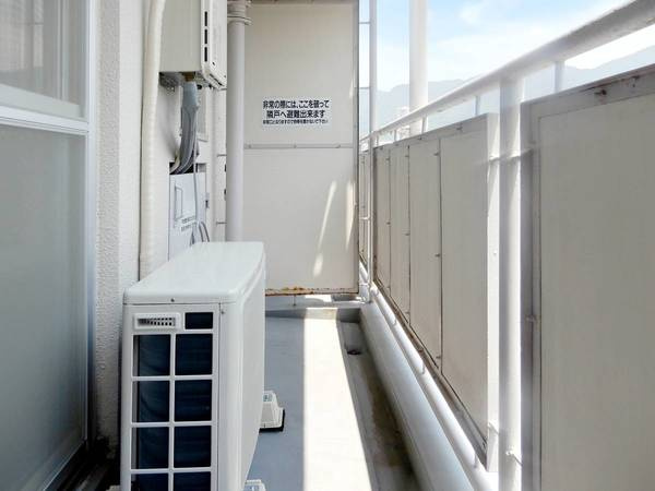 ビレッジハウス畑賀2号棟のバルコニー|ビレッジハウスの同一物件・同一タイプの間取りの写真です