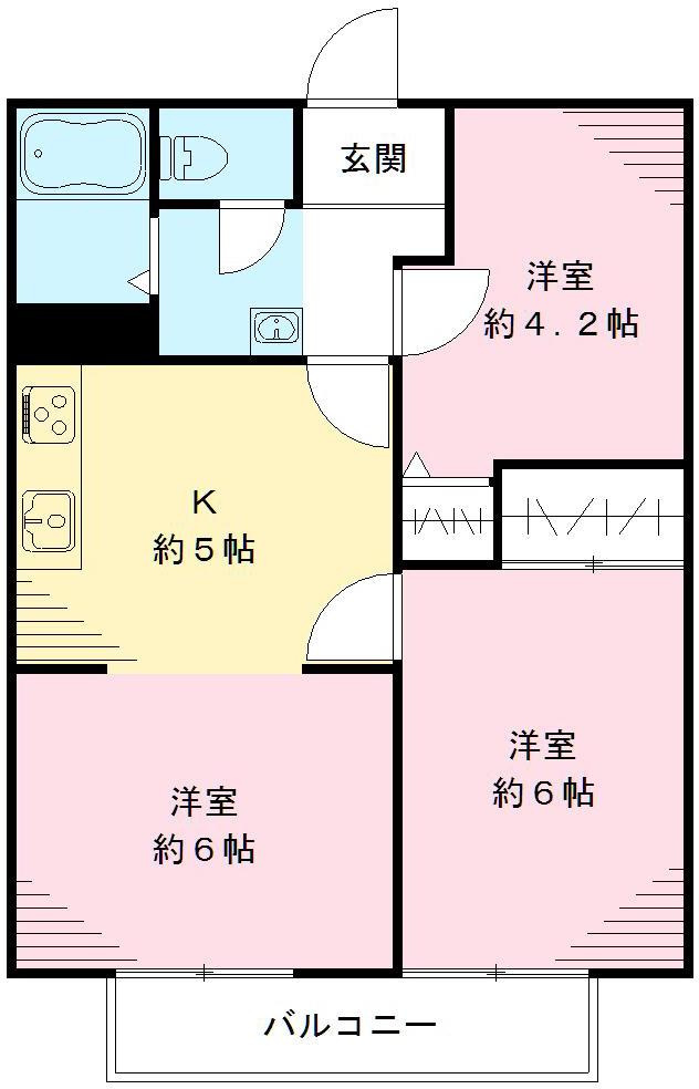 サンビレッジけやき台弐番館の間取り