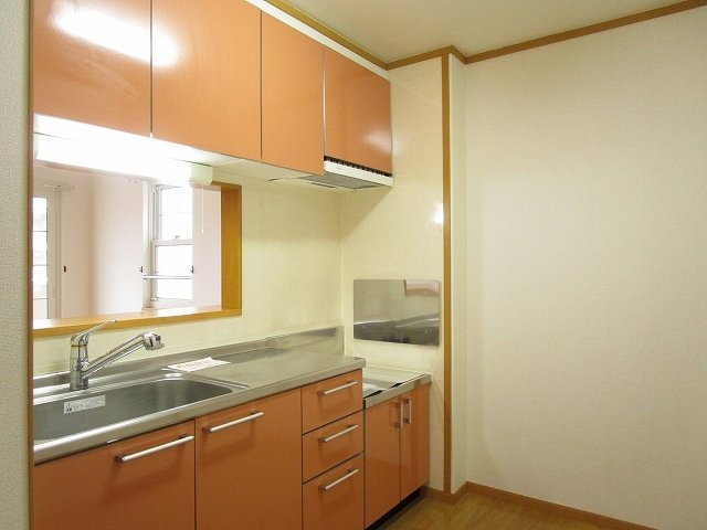 ラフィーネ緑岡Ａのキッチン|使いやすいキッチンです