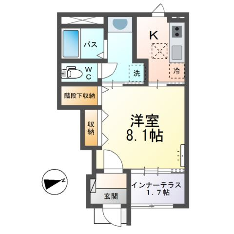 仮）水戸市東前町 新築アパートの間取り