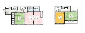 【間取り】 | 大井町金子戸建　オーナーチェンジ物件