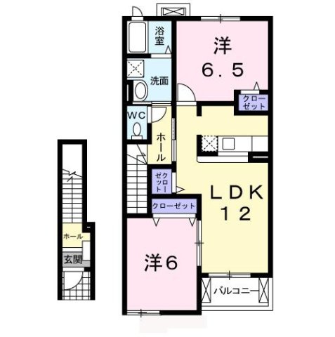アルメリアＡの間取り