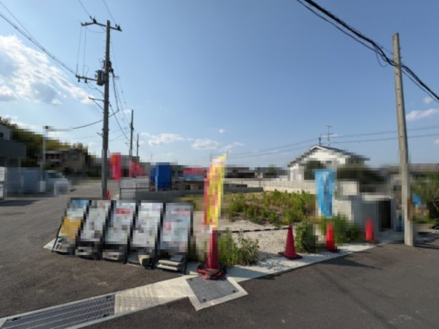長岡京市長法寺力池の外観|2026.8月末完成予定
すっきり角地！南西向き。