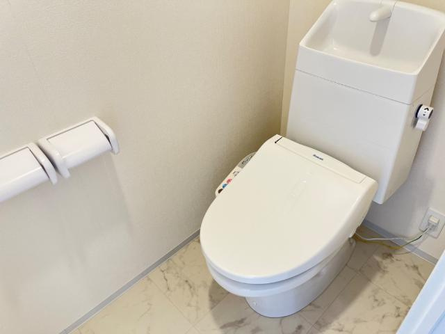 仮）水戸市笠原町字下組新築アパートA棟のトイレ|シャワー付トイレ（イメージ）