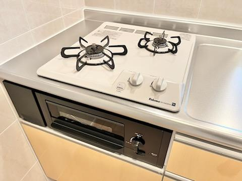 仮）水戸市見川５丁目新築アパートのキッチン|ガスコンロ（イメージ）