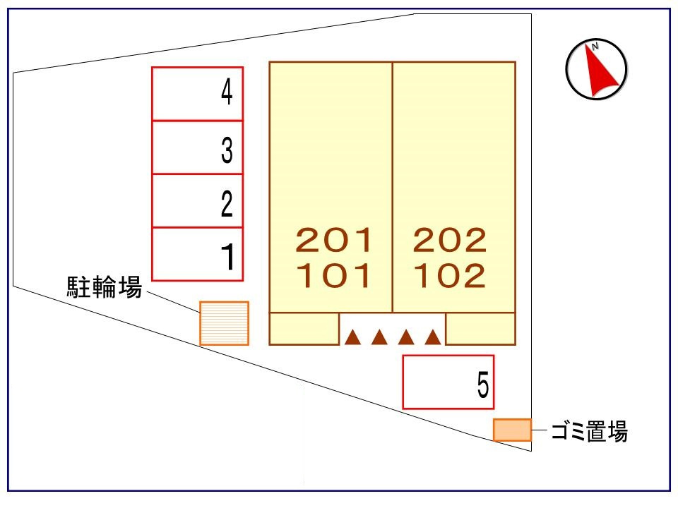 ノーヴァ・トワーレの区画図|駐車場