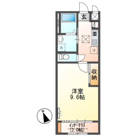 仮）水戸市笠原町字下組新築アパートB棟の間取り