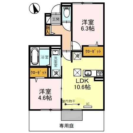 アルコバレーノⅧの間取り|※間取りが現況と異なる場合は現況を優先します※