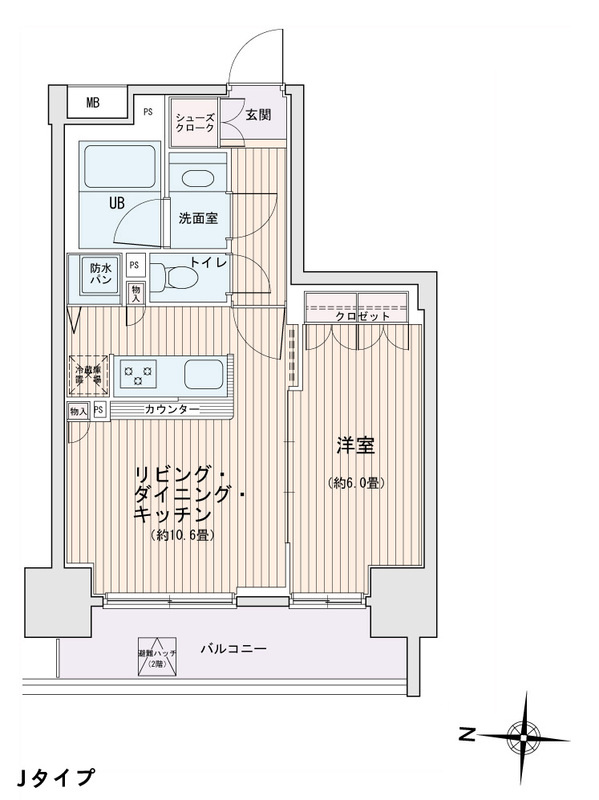 エスティメゾン錦糸町Ⅱの間取り