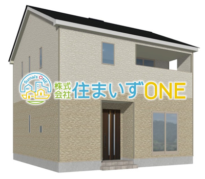 【外観パース】 | 【新築分譲住宅　～クレイドルガーデン～】 山形市松波　第4　☆全4棟☆ | ☆4号棟☆
４ＬＤＫ
駐車3台以上可◎
周辺環境に溶け込みやすいシンプルなデザインが魅力です！
