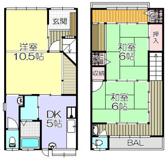 【間取り】 | 福住通テラスハウス