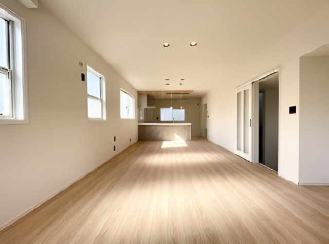 中野区江原町2丁目　新規フルリフォーム済　ゆとりの快適住まいの居間・リビング