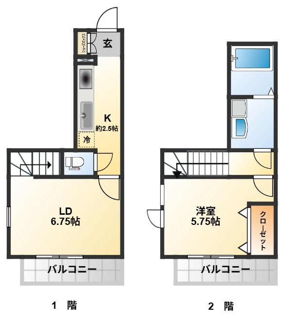 スリーズ国立の間取り