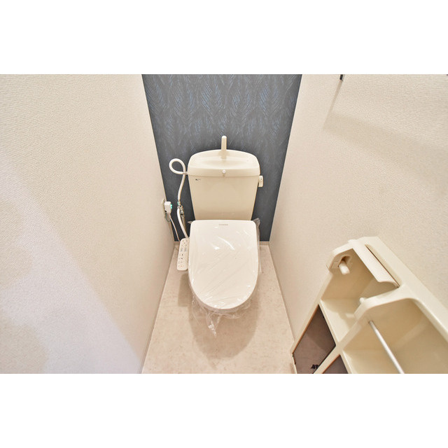 久留米市宮ノ陣６丁目のアパートのトイレ|落ち着いたトイレです