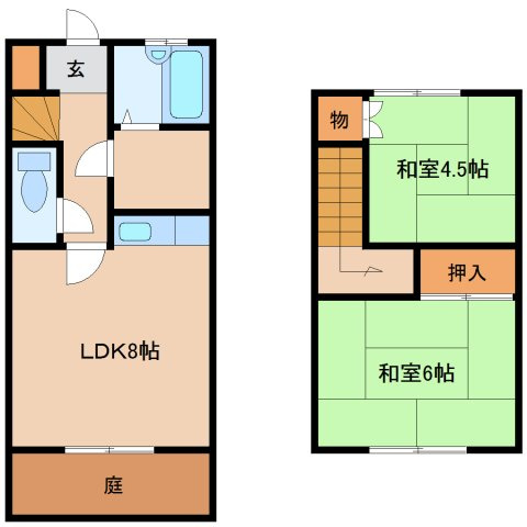 アキヤマハイツ(大間々)の間取り