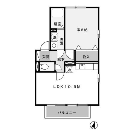 【間取り】 | エル古城Ⅱ