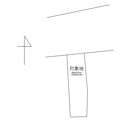 【土地図】 | 小田原市本町土地　解体更地渡
