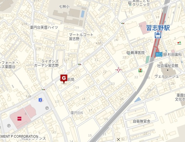 ディライト薬円台Ｂ棟の地図|★案内図★