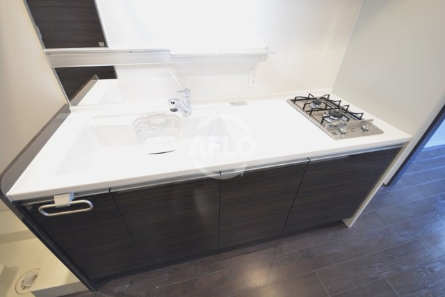 ル・パルトネール天王寺真田山のキッチン|ル・パルトネール天王寺真田山　2口ガスシステムキッチン