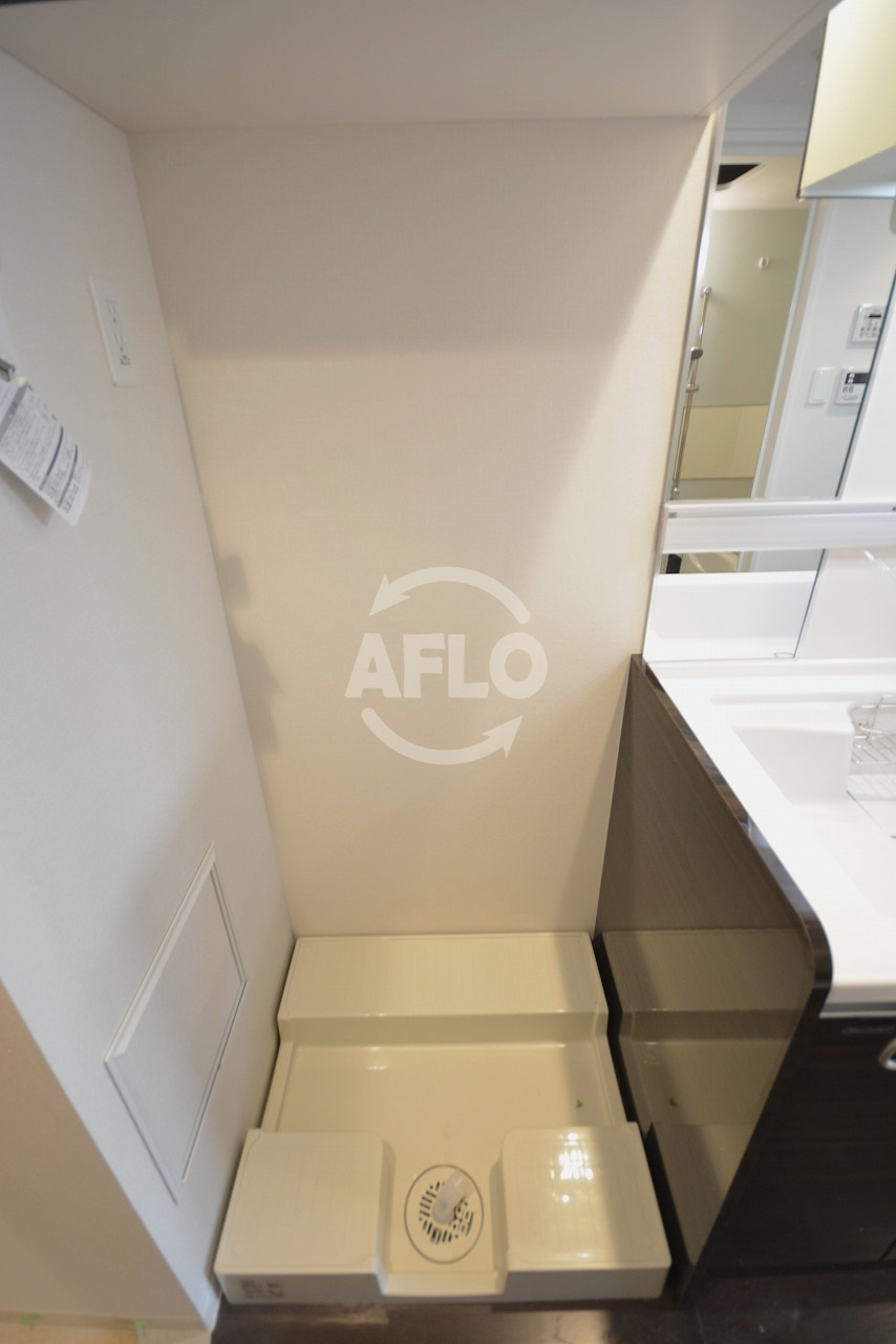 ル・パルトネール天王寺真田山の洗面所|ル・パルトネール天王寺真田山　洗濯機置場