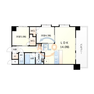 【間取り】 | スプランディッド天王寺SOUTH　南百済小学校区 | スプランディッド駒川中野駅前　間取り