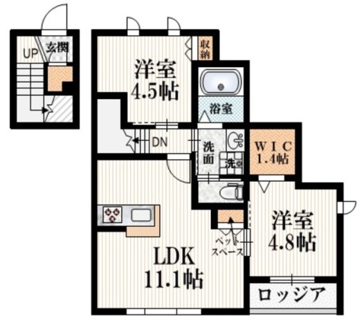 ヘーベルメゾン千歳台の間取り