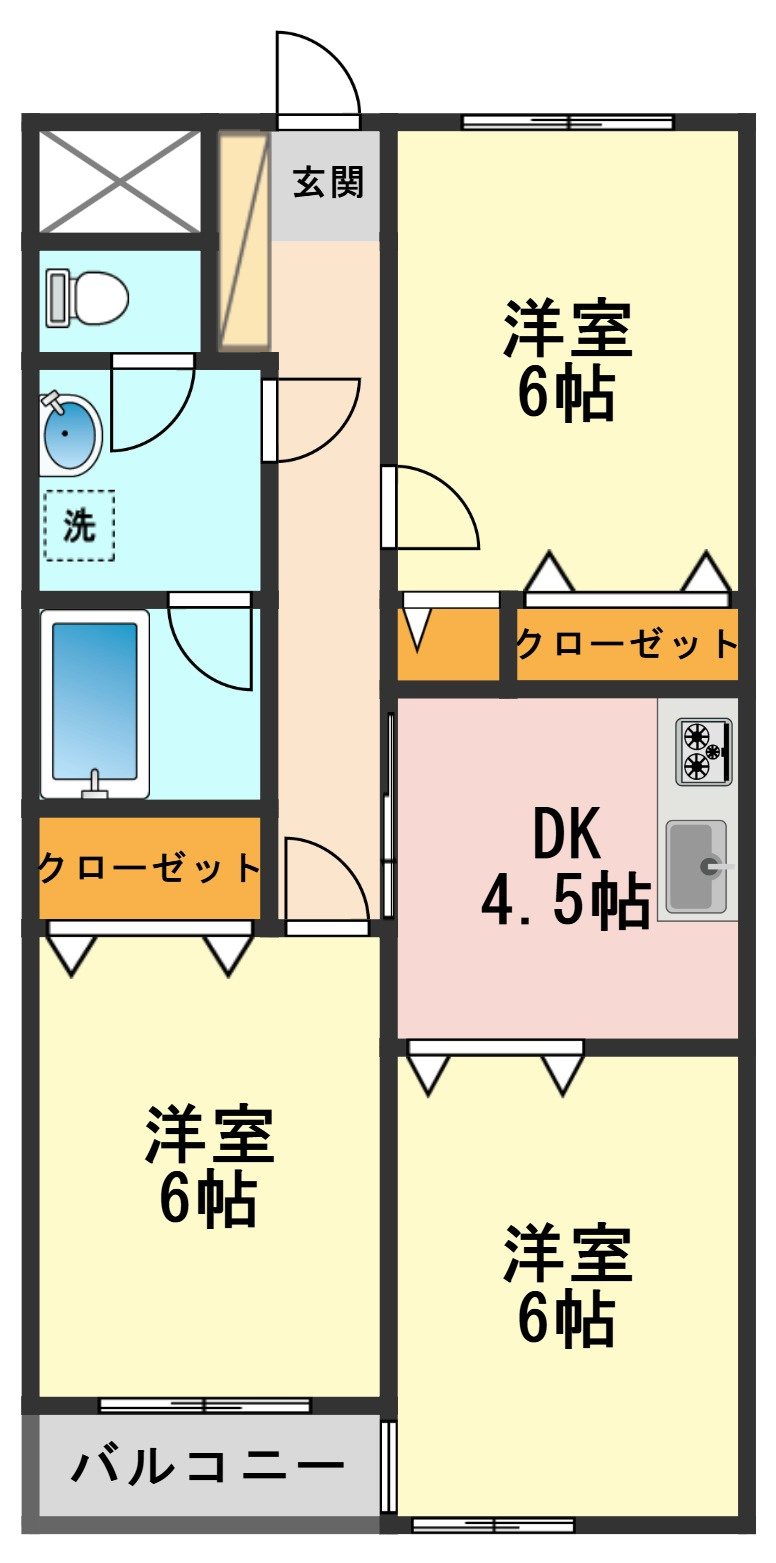 フラワーパークの間取り