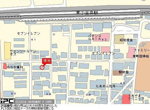 ＯＺ参番街の地図