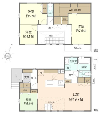 千種区光が丘1丁目戸建の間取り