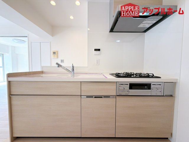 [中古マンション] 洋伸大宮マンションのキッチン|見栄えもよくお手入れもスムーズに出来ます。豊富な収納力もございますので、キッチンスペースをスッキリとお使い頂けそうです。