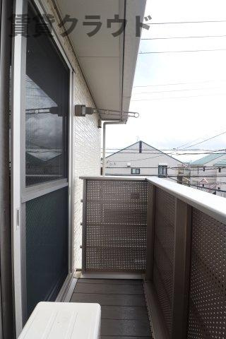 サンシャトーⅡのバルコニー|広々としたバルコニーです