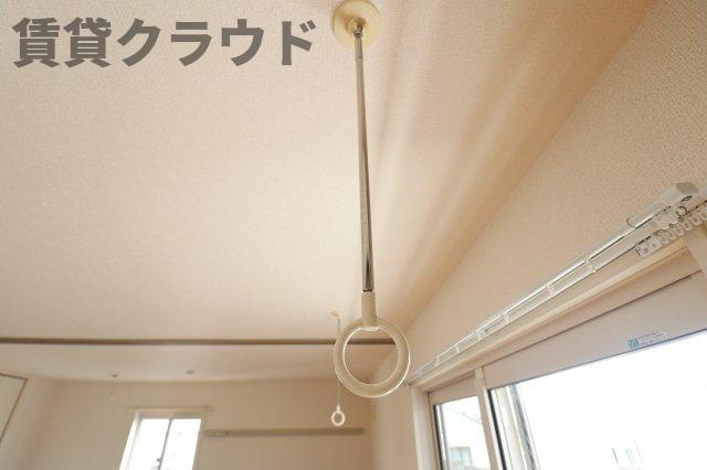 サンシャトーⅡの設備|外に洗濯物を干したくない方におすすめの室内物干し！