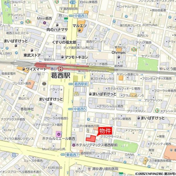 デュオフラッツ葛西の地図