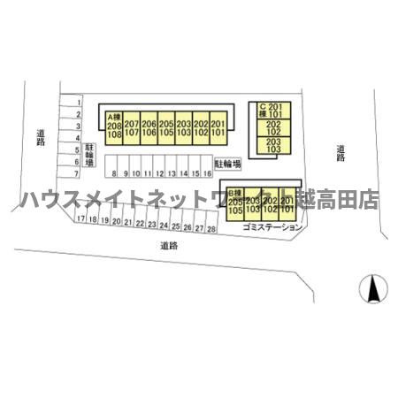 マイルド Ｃの区画図|配置図