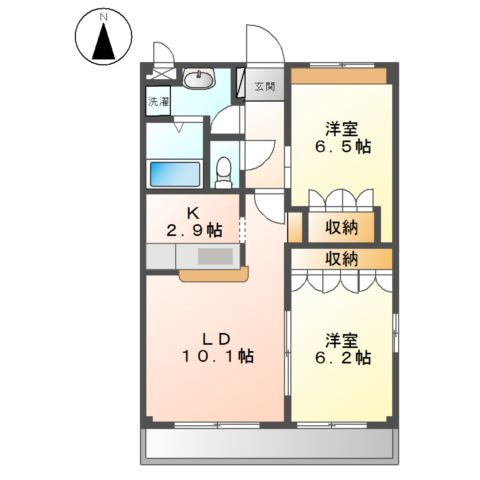 【間取り】 | ボンヌール・さくら