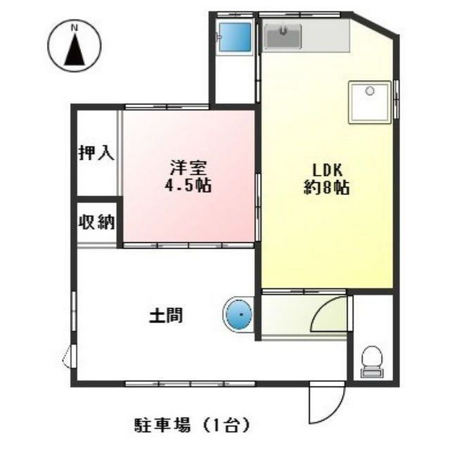 メディアＶ西の間取り
