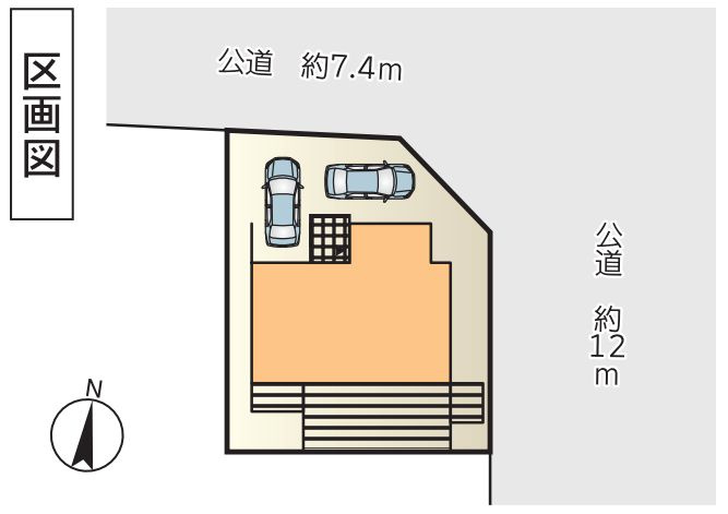茅ヶ崎市みずき2丁目新築戸建ての区画図|区画図「茅ヶ崎市みずき2丁目新築戸建て」