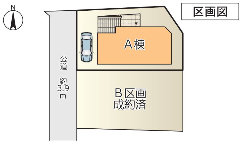 藤沢市亀井野新築戸建て　A棟の区画図|区画図「藤沢市亀井野新築戸建て　A棟」